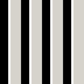 Fat Stripe, Thin Stripe - Black & grey