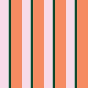 Fat Stripe, Thin Stripe - Pink, Melon Fruit Cocktail