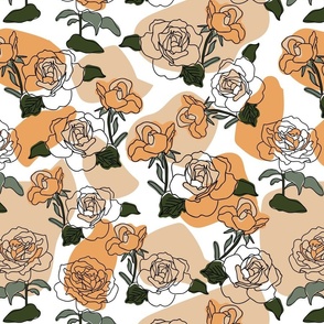 Bohemian Boho rose print design