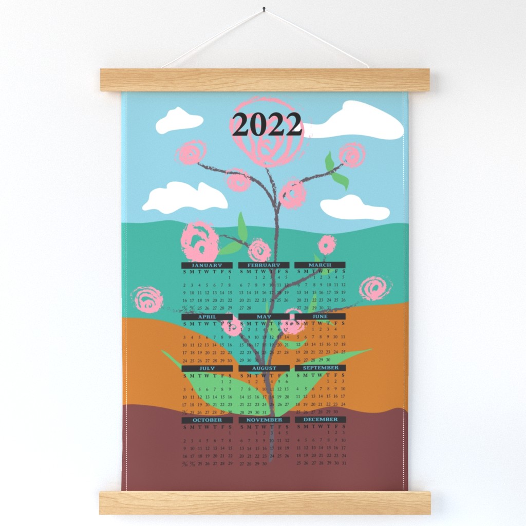 rose garden 2022 wallhanging calendar