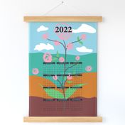 rose garden 2022 wallhanging calendar