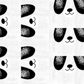 Panda Animal Face Mask Fabric Kids