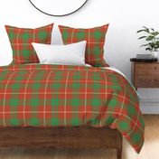 Rothesay red single tartan, 8" faded ancient
