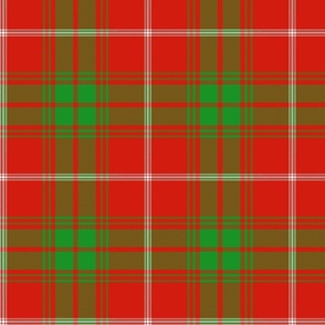 Rothesay red single tartan, 8" bright