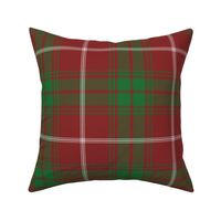 Rothesay red single tartan, 8" muted