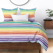 Bigger Scale Colorful Rainbow Stripes