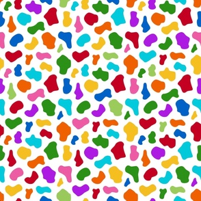 Large Scale Rainbow Animal Spots Colorful Pride Confetti