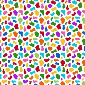 Small Scale Rainbow Animal Spots Colorful Pride Confetti