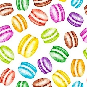 Medium Scale Colorful Macaron Cookies