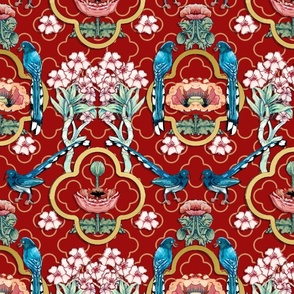 Chinoiserie Red