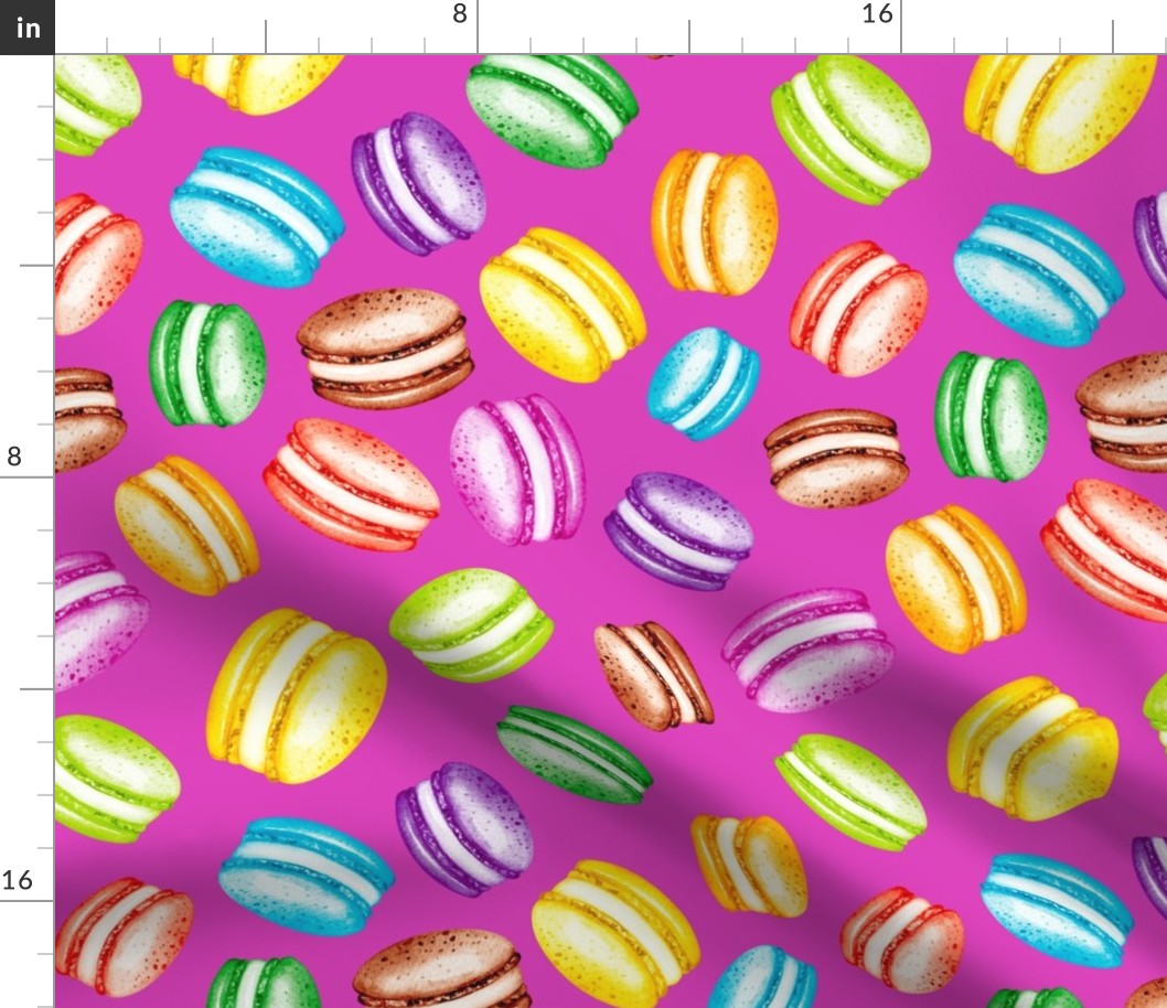 Large Scale Colorful Macaron Cookies