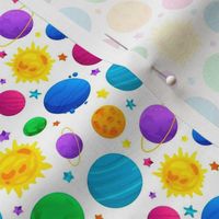 Small Scale Space Monsters Colorful Outer Space Planets Galaxy Nursery