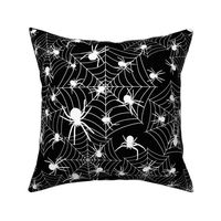 Bigger Scale Creepy Crawly Halloween Spiders Black and White