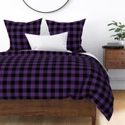 Buffalo Check - Deep Purple and Black - Easter Spring and Masculine