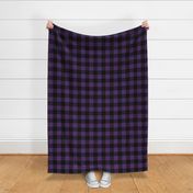 Buffalo Check - Deep Purple and Black - Easter Spring and Masculine