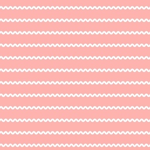 Pink Rick Rack Stripes valentines day vintage retro