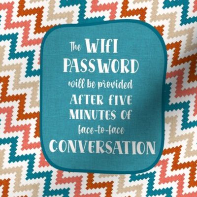 The Wifi Password 8.25 Square Panel 