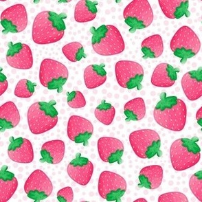 Medium Scale Pink Summer Strawberries