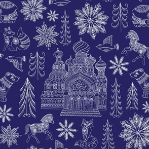 New Dr.Zhivago Russian Winter Toile 