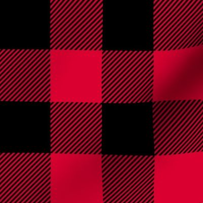 Lumberjack Buffalo Check - Cardinal Red and Black