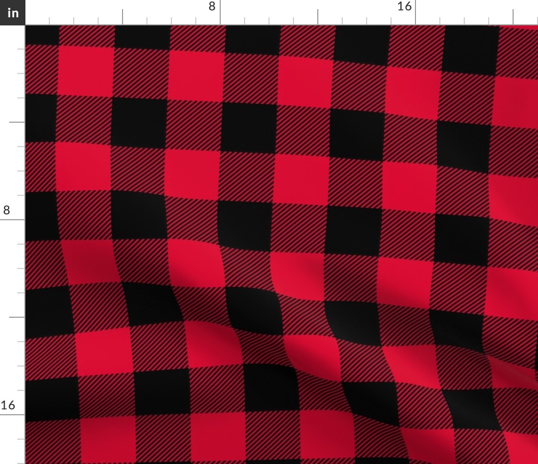 Lumberjack Buffalo Check - Cardinal Red and Black