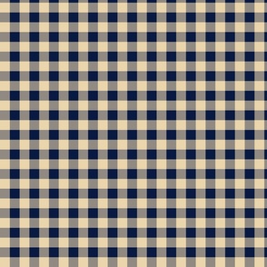 (M) Gingham Size M Spring 22 Sand Midnight Blue