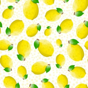 Large Scale Bright Yellow Lemons