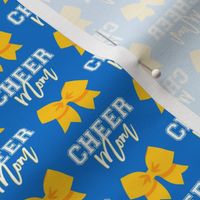 Cheer Mom - bows - blue/gold - LAD21