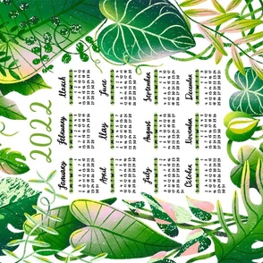 Urban jungle calendar for 2022