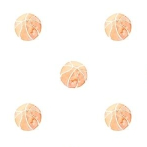 Basketballs in watercolor 