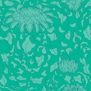 Chinoiserie Vines in Mint