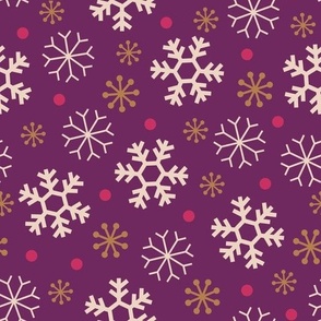 Purple Snowflakes