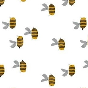 Bees at work // vertical