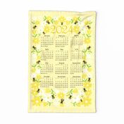 Bees and Flowers 2024 Wall Hanging & Tea Towel