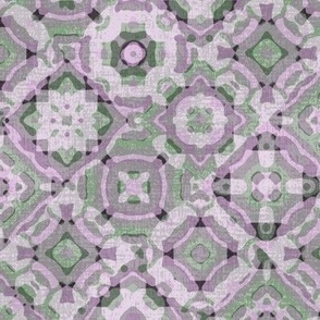 Water Tiles//Lavendar & Green//Large Scale