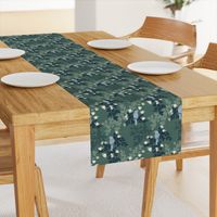 Calm Bird Floral Chinoiserie - Green - Medium