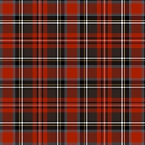 Prince Charles Edward Stuart tartan from 1880, 8" dark