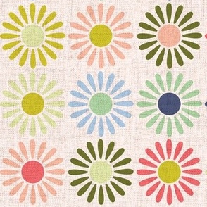 Retro Daisy _Spring Mix LARGE