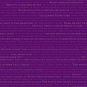 Shakespeare Quotes Purple