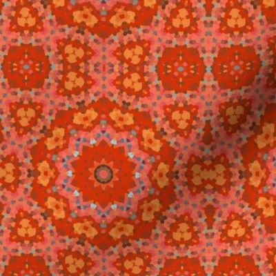 Red Orange Gold Kaleidoscope