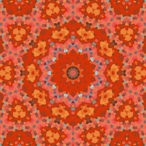 Red Orange Gold Kaleidoscope