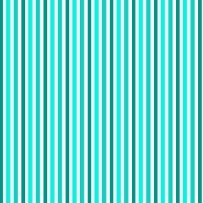 Mini Prints:Turquoise Stripes