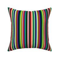 Bright stripes in primar colors red blue green yellow black and white Medium scale