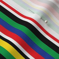 Bright stripes in primar colors red blue green yellow black and white Medium scale