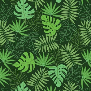 Tropical leaves design