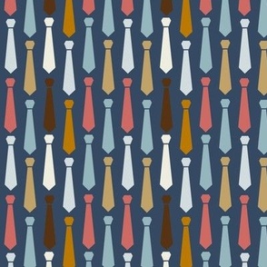Blue, Brown, and Pink Necktie Pattern