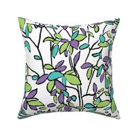 CT2162 Broken Branches- Teal Purple