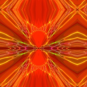 Dramatic Red and Orange Fractal