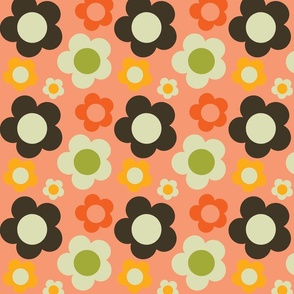 Bold Retro Floral Pink