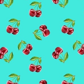 Cherry Print Fabric - {michellepatterns.com}